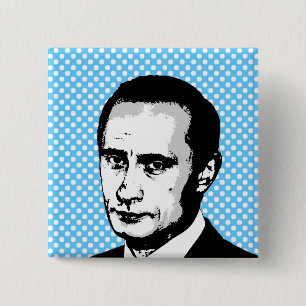 Vladimir Putin 15 Cm Square Badge