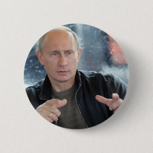 Vladimir Putin 6 Cm Round Badge