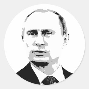 Vladimir Putin Classic Round Sticker