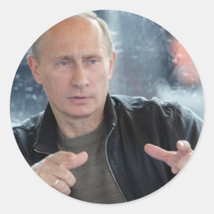 Vladimir Putin Classic Round Sticker