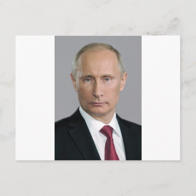 Vladimir Putin Gear Postcard (Front)