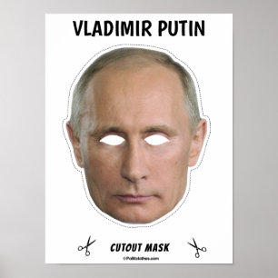VLADIMIR PUTIN Halloween Mask Poster