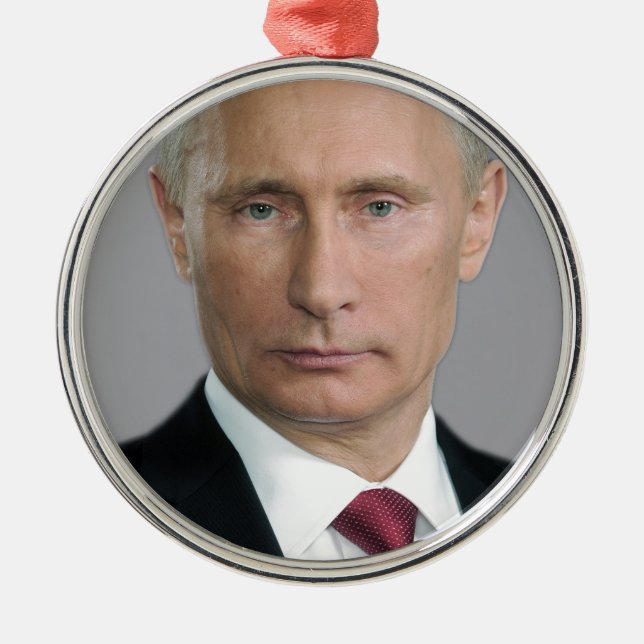 Vladimir Putin Metal Ornament (Front)