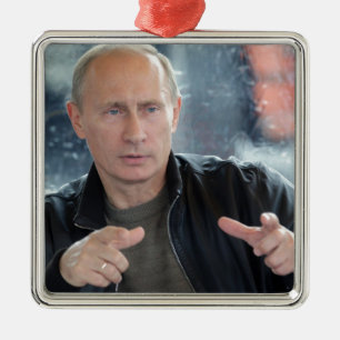 Vladimir Putin Metal Tree Decoration