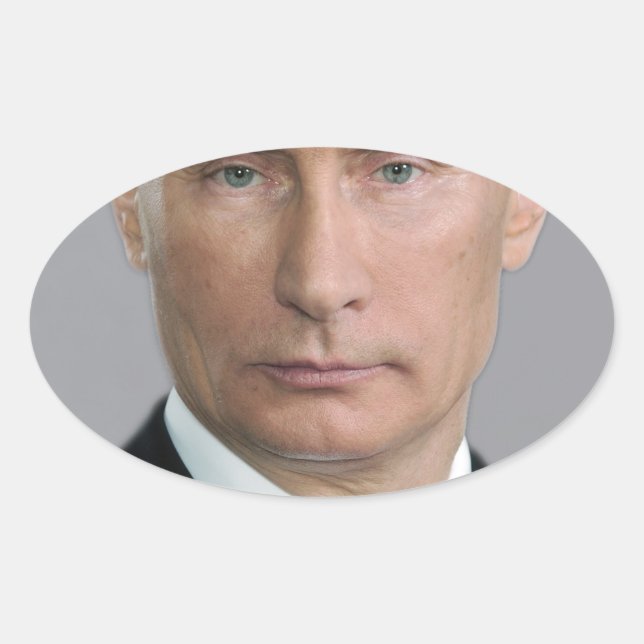 Vladimir Putin Oval Sticker (Front)