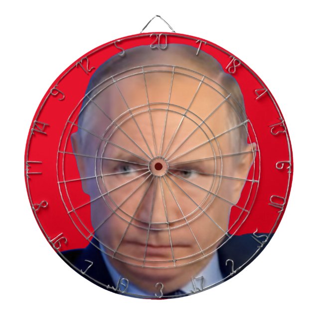 Vladimir Putin President of Russia Dart Board (Front)