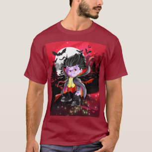 Vladimir the Vampire on Red T-Shirt