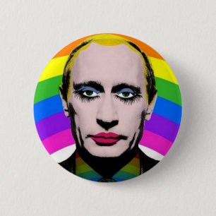 Vladimir Vladimirovich Putin  6 Cm Round Badge