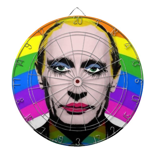 Vladimir Vladimirovich Putin Dartboard (Front)