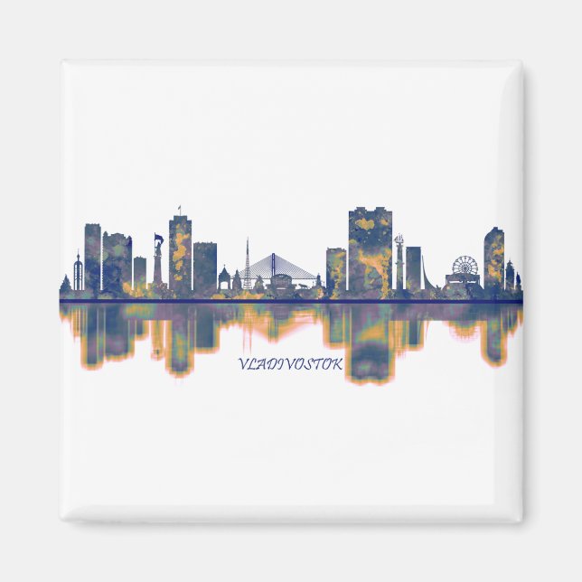 Vladivostok Skyline Magnet (Front)