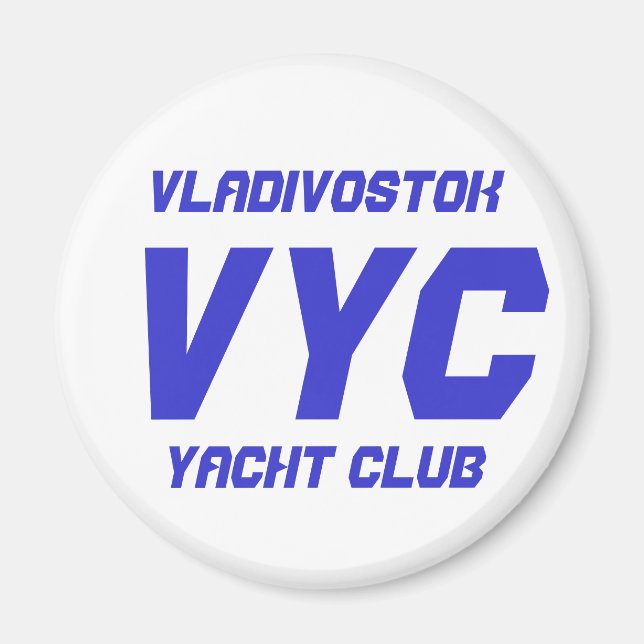 Vladivostok Yacht Club Magnet (Front)