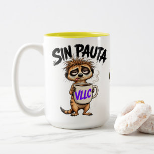VLLC No Script Argentina Funny Political Meerkat M Two-Tone Coffee Mug