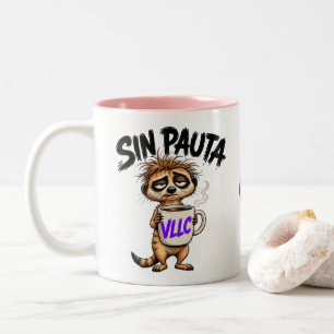 VLLC No Script Argentina Funny Political Meerkat M Two-Tone Coffee Mug