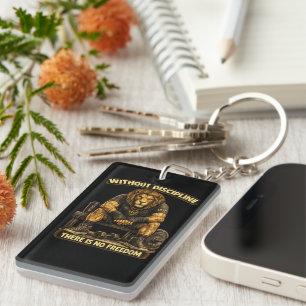 VLLC Without Discipline There Is No Freedom Gym Key Ring