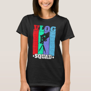 Vlog Squad Social Media Content Creator Vlogger 1 T-Shirt
