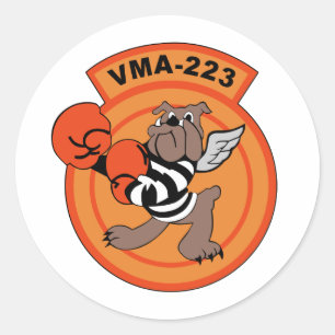 VMA-223 Stone Classic Round Sticker