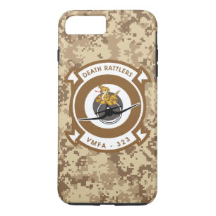 VMFA-323 Death Rattlers "Marine Camo" iPhone 8 Plus/7 Plus Case