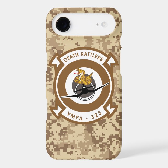 VMFA-323 Death Rattlers   "Marine Camo" Case-Mate iPhone Case (Back)