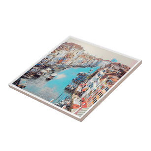 VNT008 VENICE, Grand Canal, Italy, Ceramic Tile