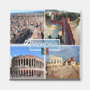 VNT010 VERONA, Mosaic, Veneto, Italy, Fridge Magnet