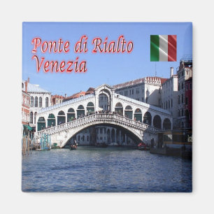VNT026 VENICE, Rialto Bridge, Italy, Fridge Magnet