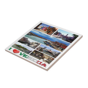 VNT030 VENICE I Love, Mosaic, Italy, Ceramic Tile