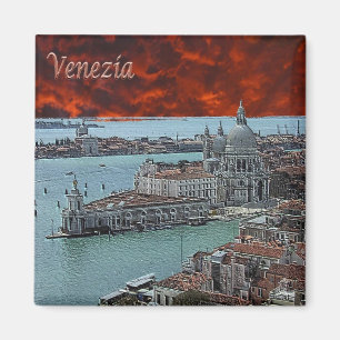 VNT044 VENICE, Punta Dogana, Veneto, Italy, Fridge Magnet