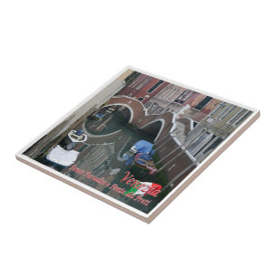 VNT045 VENICE Panorama, Veneto, Italy, Ceramic Tile