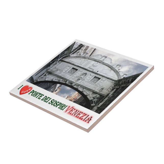 VNT050 VENICE, BRIDGE OF SIGHS, Italy, Ceramic Tile (Side)