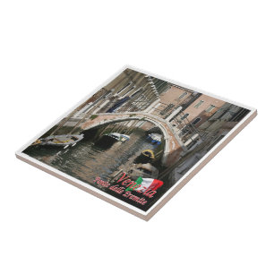 VNT051 VENICE, EREMITE BRIDGE, Italy, Ceramic Tile