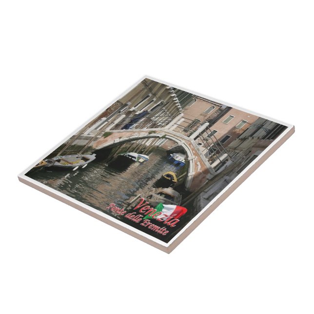 VNT051 VENICE, EREMITE BRIDGE, Italy, Ceramic Tile (Side)