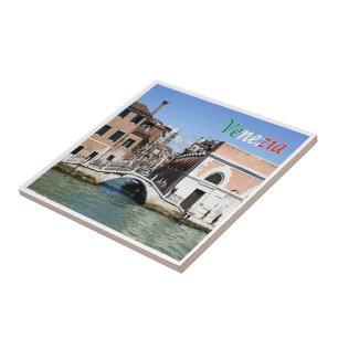 VNT053 VENICE, CA' BALA' BRIDGE, Italy, Ceramic Tile
