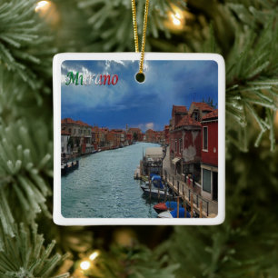 VNT055 VENICE, MURANO, Veneto, Italy, Ceramic Ornament