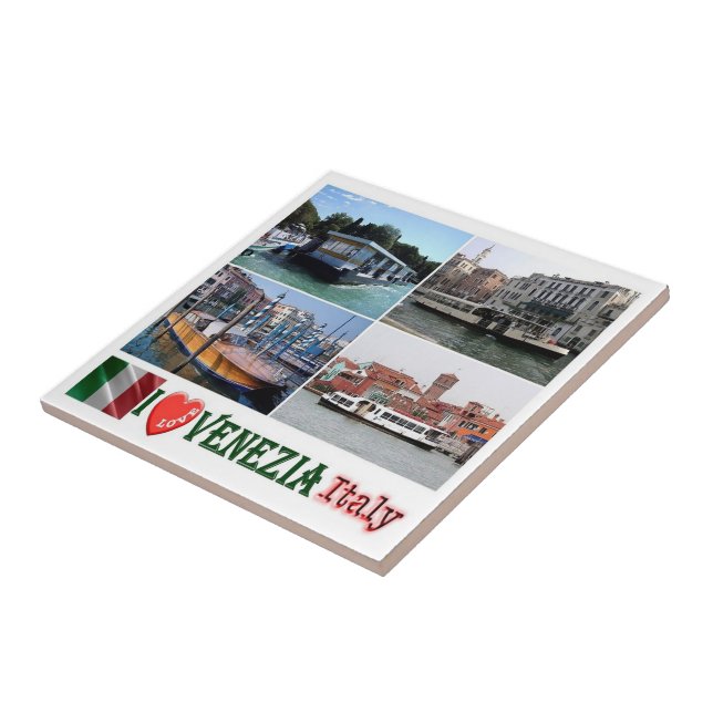 VNT059 VENICE, I Love, Mosaic, Italy, Ceramic Tile (Side)
