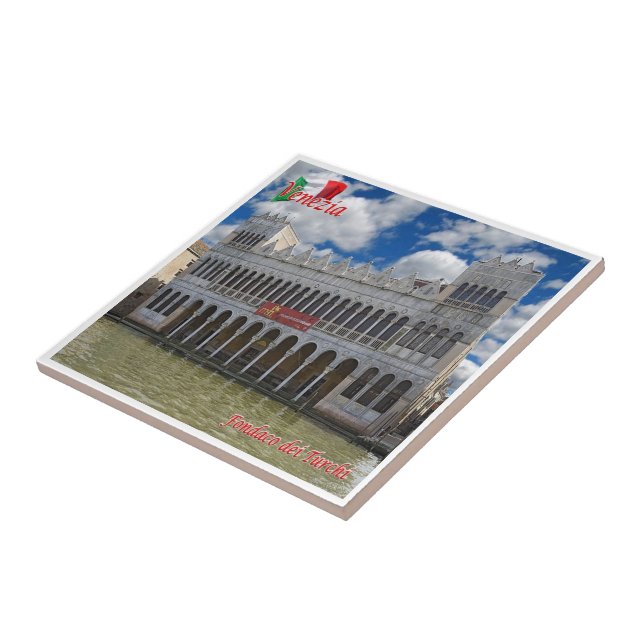 VNT067 VENICE, Warehouse of the Turks, Ceramic Tile (Side)
