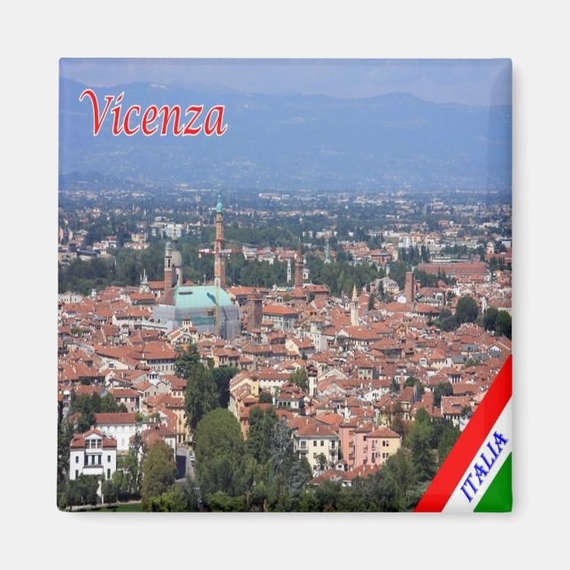VNT074 VICENZA, Veneto, Italy, Fridge Magnet (Front)
