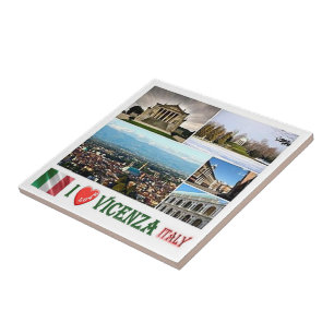 VNT080 VICENZA I Love, Mosaic, Italy, Ceramic Tile