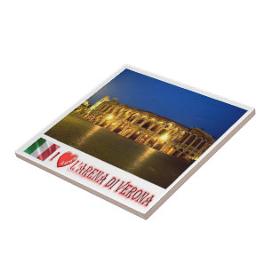VNT095 VERONA, ARENA I Love, Veneto, Italy, Ceramic Tile