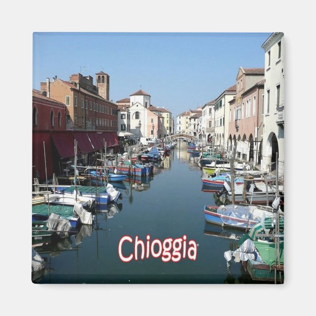 VNT115 CHIOGGIA, Port, Veneto, Italy, Fridge Magnet (Front)