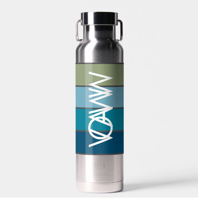 VOAWW Marine Stripes Water Bottle (Front)