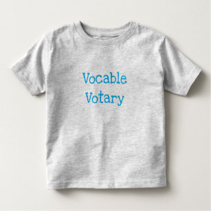 Vocable Votary Word Nerd Toddler T-shirt