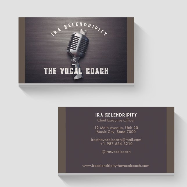 Vocal Coach Business Card (Creator Uploaded)
