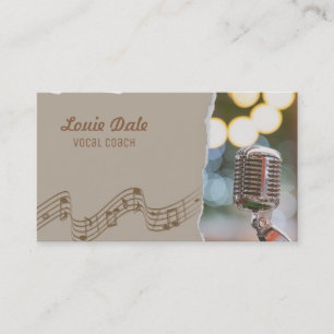 Vocal Coach Business Card