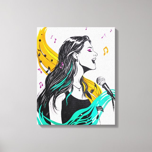 Vocal Flow'24 Canvas Print (Front)
