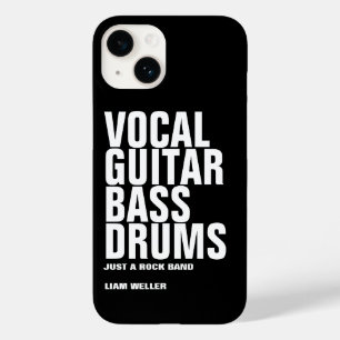 vocal, guitar, bass, drums... rock Case-Mate iPhone 14 case