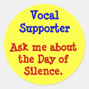 Vocal Supporter Classic Round Sticker