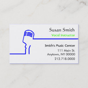 Vocalist Business Card