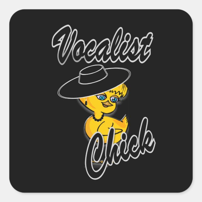 Vocalist Chick #4 Square Sticker (Front)