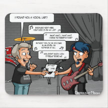 Vocalist Music Humour Funny Mouse Pad