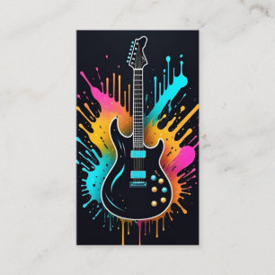 Vocalist Singer Musical Guitar Business Card